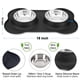 thumbnail image 2 of Cuencos De Comida Para Perros De Acero Inoxidable Con Tapete Antiderrames De 350 Ml, 2 of 7