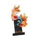 thumbnail image 5 of Escultura De Pez Koi, Artesanía Artística, Adorno De Escritorio Para Estantería, Armario, Dormitorio, Naranja Y Dorado, 5 of 5