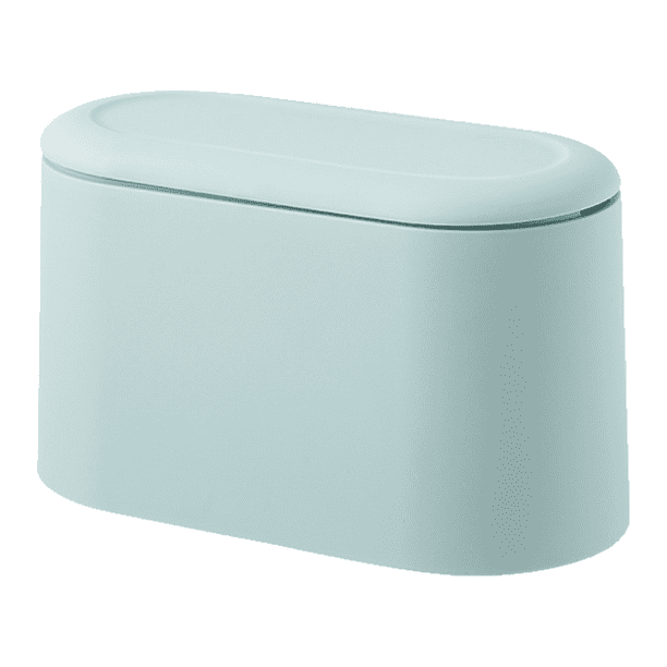 Mini bote de basura con tapa - Pequeño bote de basura extraíble, pequeño cubo de basura de plástico