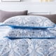 thumbnail image 5 of Juego De Colcha Acolchada Reversible De Algodón Para Cama Individual Azul, 5 of 7