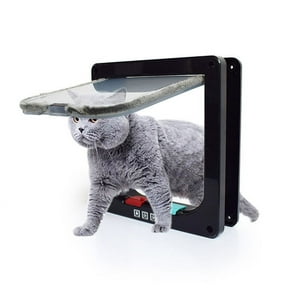 Crusec - Puerta Silenciosa Con Solapa Gato Para Interior Exterior
