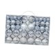thumbnail image 1 of 100x Adornos De Bolas Navideñas Decoración DIY Para Celebraciones De Cumpleaños En Interiores Plata, 1 of 3