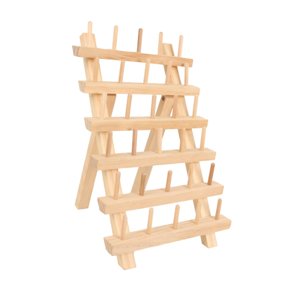 Magideal - Soporte De Hilo De Madera, Soporte De Hilo, Máquina De Bordar Práctica, Fácil Instalación, Soporte De Trenzado De Almacenamiento Con Gancho Para Colga 30 Carretes