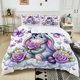 thumbnail image 1 of Winnie The Pooh Eeyore Printed Bedding Set 3PC 1 Duvet Cover 2 Pillowcases Adult and Children Warm Soft Bedding Set Luxury Gift, 1 of 5