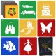 thumbnail image 1 of Plantillas Jecarden 20 cm 20 piezas para niños – Tiza de pintura, 1 of 7