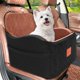 thumbnail image 1 of Asiento para coche de perro INDYBUD mediano 48 cm espuma viscoelástica negro/marrón, 1 of 7