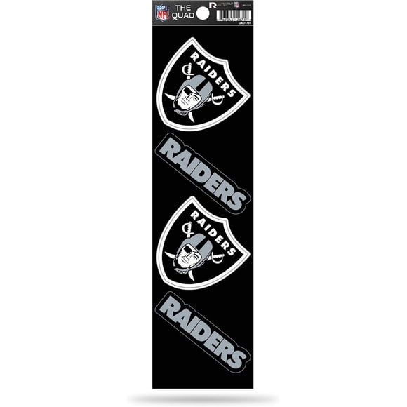 Rico Industries NFL Football Quad Decal 3 x 12 Quad Decal