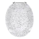 thumbnail image 5 of Asiento de inodoro Ginsey Home Solutions, lámina alargada de resina plateada, 5 of 9