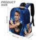 thumbnail image 3 of Lautaro Martínez-theme Backpack, Campus style schoolbag Bookbag with Adjustable Shoulder Straps And Large Zip Compartment, Unisex Travel Bags.42x30x15cm, 3 of 6