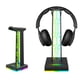 thumbnail image 1 of Soporte para auriculares de consola de juegos con hub USB, puerto de audio de 3.5 mm, base de luz RGB ajustable, accesorios, 1 of 11