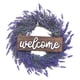 thumbnail image 4 of Guirnalda De Flores De Lavanda Artificial Para Exteriores, Cartel De Bienvenida Para Puerta Delantera, 4 of 5