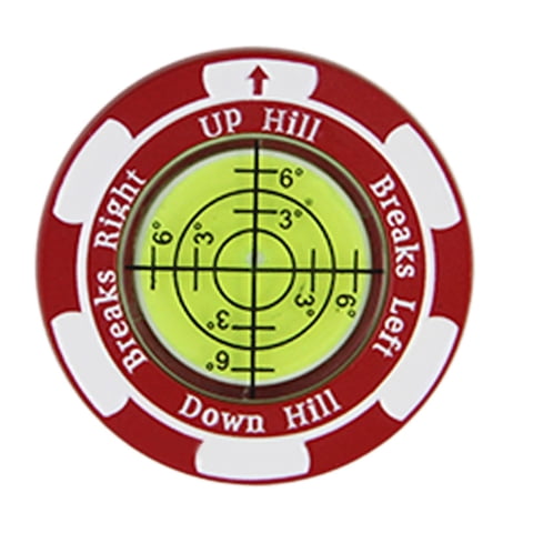 Ioensy - Lector De Putting Green De Golf, Ayuda Para Entrenamiento De Golf Para Hombres Y Mujeres Con Estilo, Color Rojo De Alta Precisión