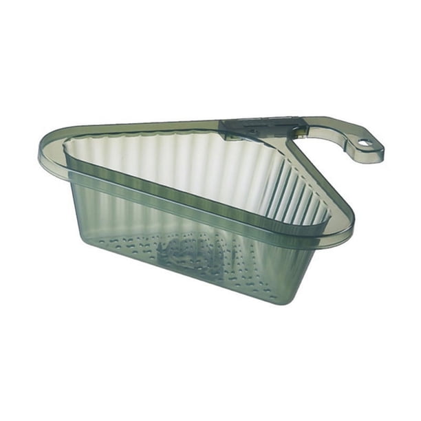 1pcKitchen Sink Drain Basket Swan Drain Basket Multi-Functional Hanging Filtering Draining Rack Sponge Holder Shelf Baskets Kitchen Sink Filter Basket Corner Sink Drain Kitchen Accessories