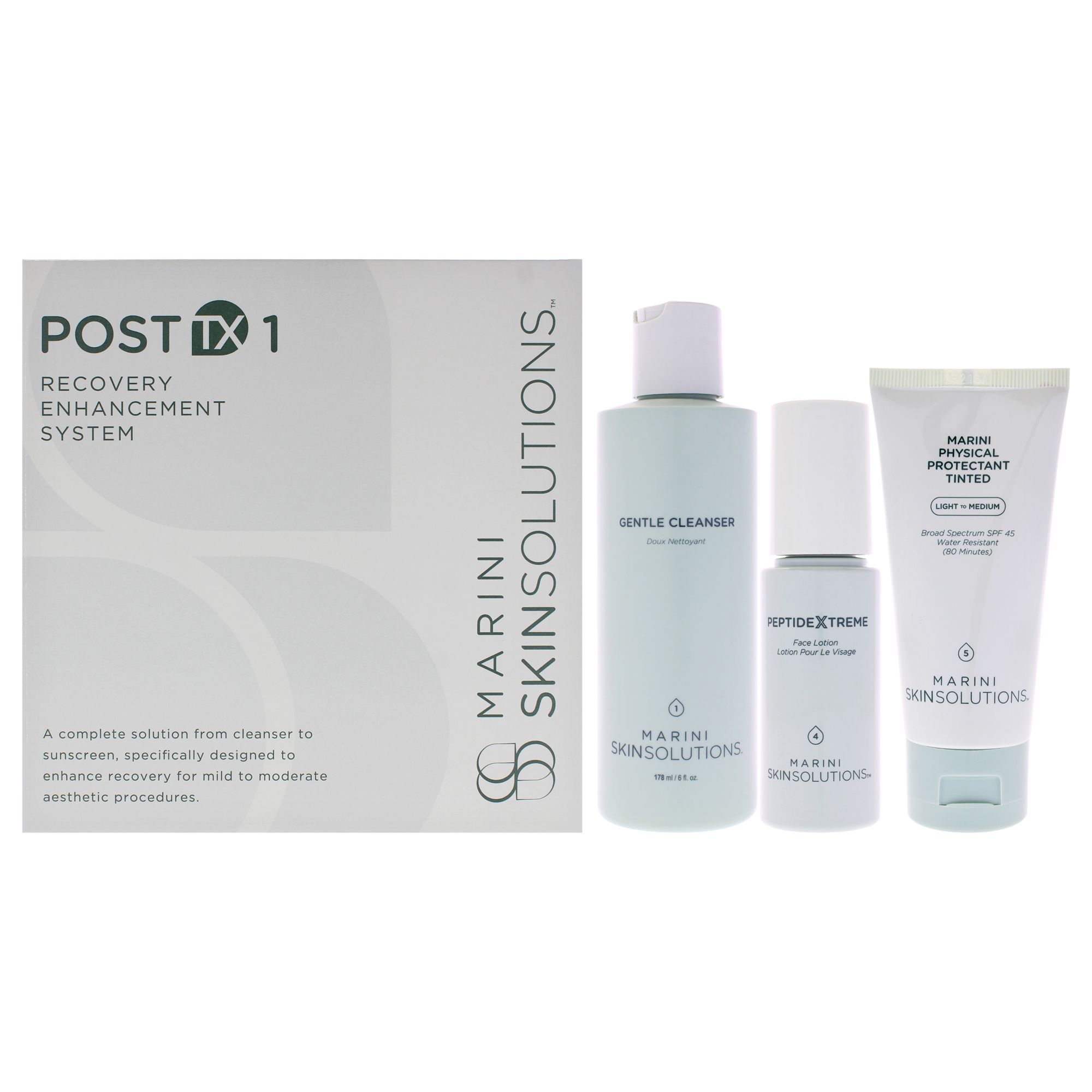 Set Marini Skinsolutions Post Tx 1 Sistema De Mejora De Recuperación Unisex 177Ml