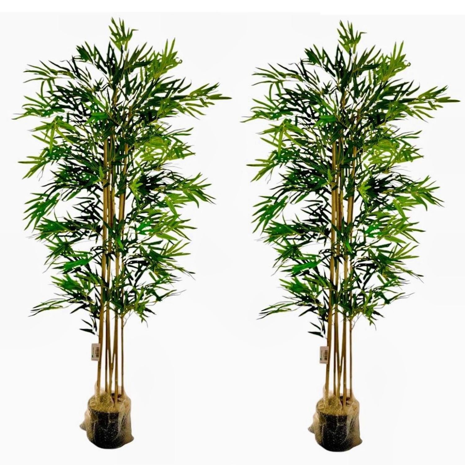 Arbusto Real - Planta Artificial Decorativa Arbol Grande Pack Bamboo 150cm