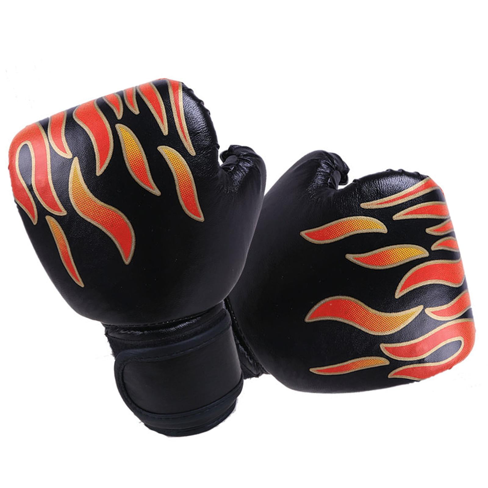 Ioensy - Guantes De Boxeo, Manopla De Entrenamiento De Lucha Profesional, Manopla De Saco De Boxeo Niña Negro Adulto