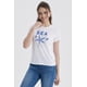 thumbnail image 1 of Polera Mujer Básica Print Blanco / Azul Marino / Celeste, 1 of 4