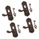 thumbnail image 1 of 4 Llaves De Cerraduras De Puerta Vintage En Miniatura Para Casa De Mu?ecas 1/12, Mango Derecho, 1 of 3