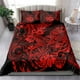 thumbnail image 3 of Juego de Cama Tiburón Hawaii Estampado Polinesio Rojo Versión LT01, 3 of 3