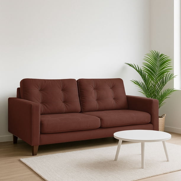 Sofa Napoles 2C Tela Velvet Chocolate