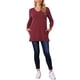 thumbnail image 2 of INSPIRE CHIC Suéter de Mujer para Otoño Invierno Cuello en V Manga Larga Suéter Oversize con Bolsillos Suelto Grueso Túnica Jersey Talla L Rojo Vino, 2 of 6