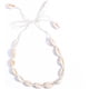 thumbnail image 1 of Collar gargantilla de cadena de terciopelo con colgante de concha de playa para mujer, 1 of 4