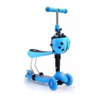Click Ventas - Scooter Monopatín 3 En 1 Ajustable Niño Chinita Azul