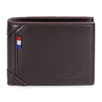 Carven Paris - Billetera De Hombre Agus Café Oscuro