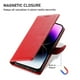thumbnail image 4 of Funda Para Iphone 14 Pro– Cuero Premium, 3 Ranuras Para Tarjetas, Protección Contra Impactos, 4 of 5