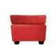thumbnail image 3 of Sofá Ezeiza + 1 Pouf Felpa Rojo, 3 of 6