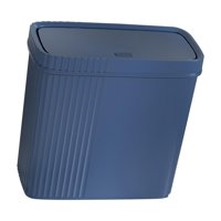 Bothyi - Papelera De Baño Estrecha Y Delgada Rectangular Para Inodoro, Papelera Multiusos, Color Azul