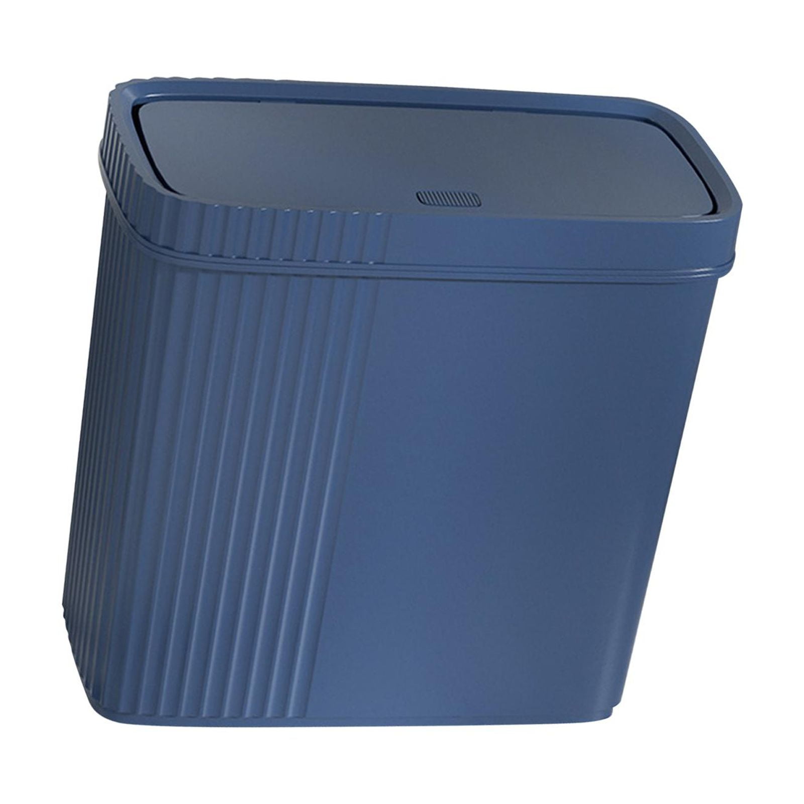 Bothyi - Papelera De Baño Estrecha Y Delgada Rectangular Para Inodoro, Papelera Multiusos, Color Azul