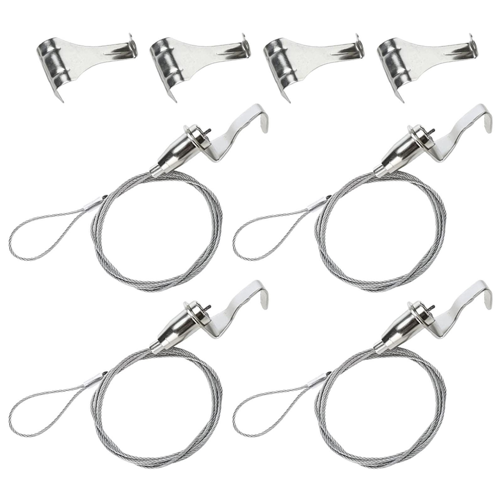 Magideal - De Suspensión De Riel De Imagen, Kit De Riel Para Colgar Imágenes, Artesanía, Marco Resistente Y Resistente, Colgador De Exhibición Para Acces 05 Metros