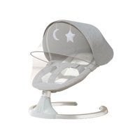 Babyluna - Silla Mecedora Smart Para Bebes Con Balanceo Y Música Gris