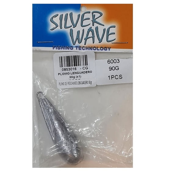 Plomo De Pesca Lenguadero 90grs Con Ojetillo -