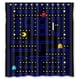 thumbnail image 1 of Cortina de ducha con diseño de recuerdos de la infancia de videojuegos vintage, juego de cortina de baño con ganchos, tamaño 66 x 72 pulgadas, 1 of 3