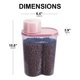 thumbnail image 5 of Contenedor para almacenar alimento de mascotas GreenJoy, 2 piezas, 2.5 L, libre de BPA, 5 of 7