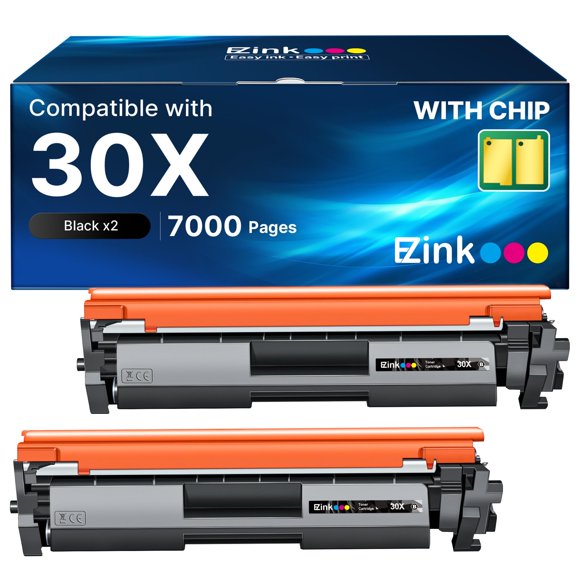 Tóner E-Z Ink 30X negro, paquete de 2, 3500 páginas
