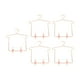 thumbnail image 5 of 5 piezas 1:3 muebles para colgar ropa, perchero para casa de muñecas, accesorios para muñecas con micropaisaje, perchas para ropa de muñecas con Clips rosa dorado, 5 of 5