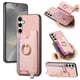 thumbnail image 1 of Funda Magnética Para Samsung Galaxy S25 Plus Con Billetera Y Anillo Protector Resistente Rosa, 1 of 5
