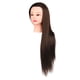 thumbnail image 5 of Cabeza de entrenamiento para el cabello Maniquí Cabeza de muñeca Herramientas de práctica de peluquería Cabeza de maniquí Cabello largo para cortar , Marrón con Marrón con maquillaje, 5 of 5