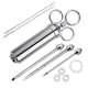 thumbnail image 1 of Kit inyector de carne de acero inoxidable 304 de alta resistencia con barril de gran capacidad de 60 ml con 3 agujas de adobo comerciales, 1 of 8