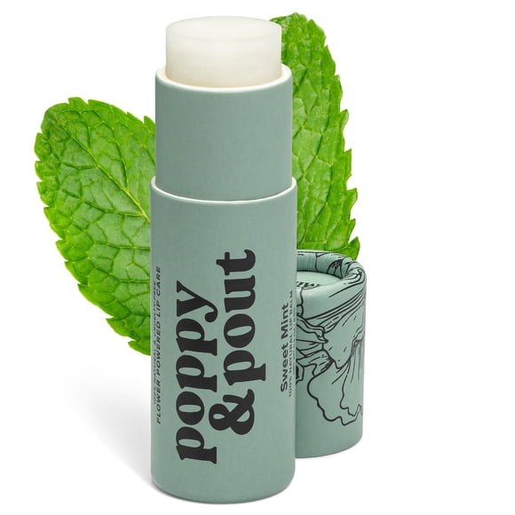 Bálsamo Labial Poppy & Pout Sweet Mint Totalmente Natural