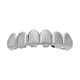 thumbnail image 1 of Parrillas Hip Hop Superior Inferior 6 Dientes Gorras Halloween Cosplay Plata Top, 1 of 3