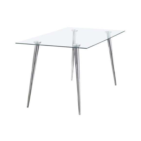 Mesa Eames Vidrio Rectangular 130x80cm