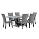 thumbnail image 2 of Juego de Comedor 6 Sillas Moderno Moon Mármol Gris, 2 of 8