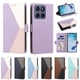 thumbnail image 5 of Cartera para Motorola Moto G86 en PU Tricolor, Funda con Solapa, Morado, 5 of 6