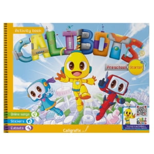 Caligrafix - Calibots - Starter (A Partir De 3 Años) Libro Inglés Playgroup Blanco