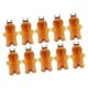 thumbnail image 4 of 10 Botellas De Jugo Vacías De Hombre De Jengibre De 500 Ml Para Jugo De Refrigerador De Té Marrón, 4 of 5