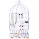 thumbnail image 1 of Organizador colgante para joyas, organizador de metal blanco para collares y pendientes, estantería para guardar joyas, pulseras, collares y pendientes, torre para joyería, C0079, 1 of 7